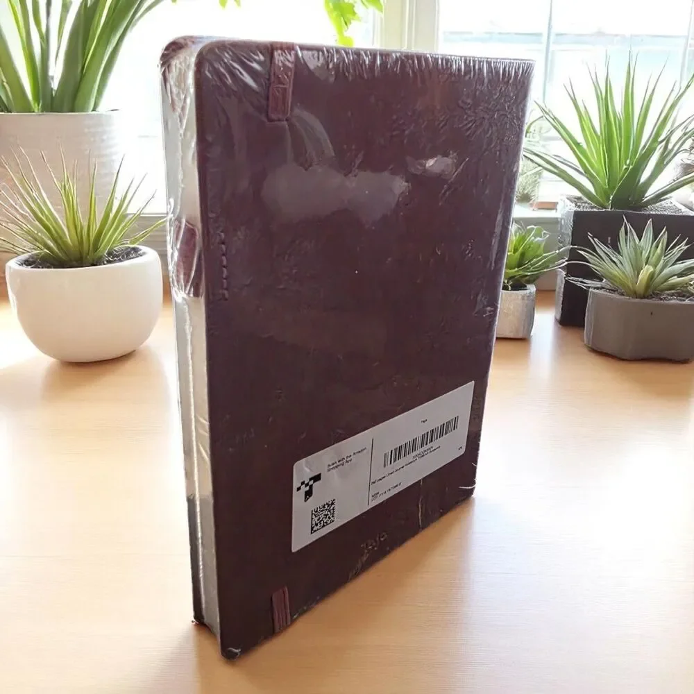 Lined Journal Notebook 240 Pages Burgundy 8 1/4 x 5 1/2 Notes Diary Hardcover